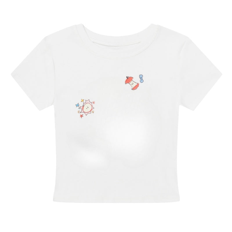 Versatile White Cropped T-Shirt