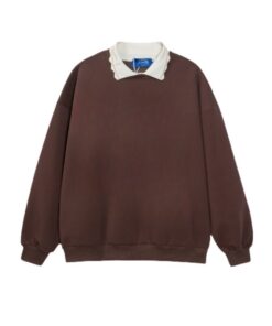 Retro Lapel Sweatshirt