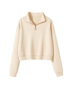 Polo Collar Sweatshirt